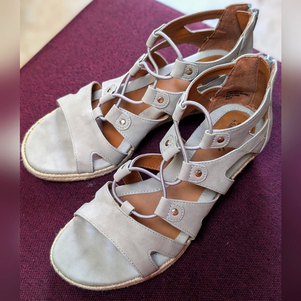 Eurosoft Prue Espadrille Wedge Sandals